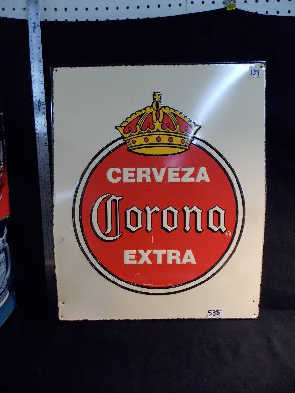 cerveza corona extra sign