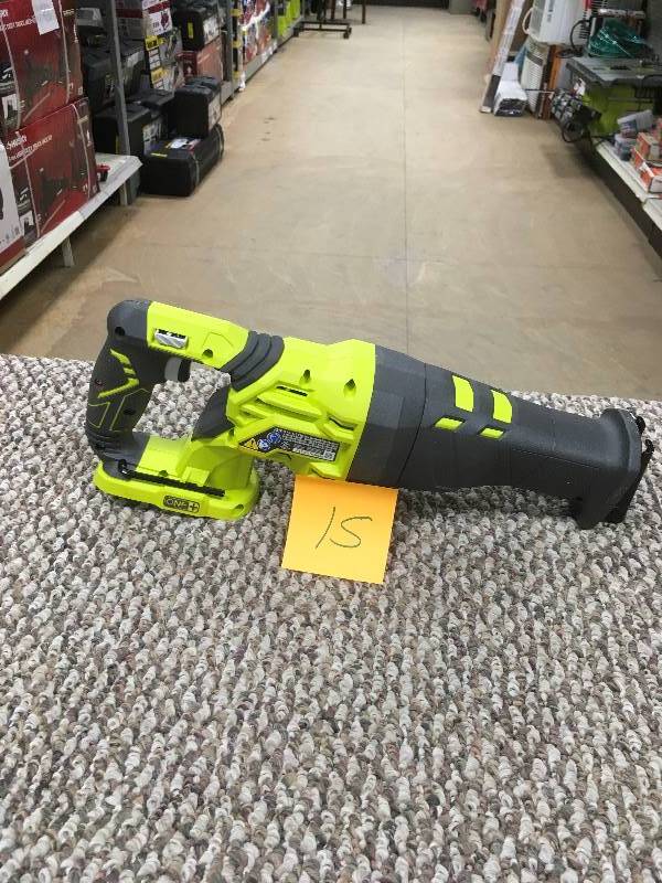 lot 15 image: USED Ryobi One 18-Volt Reciprocating Saw - USED in like New working conditions