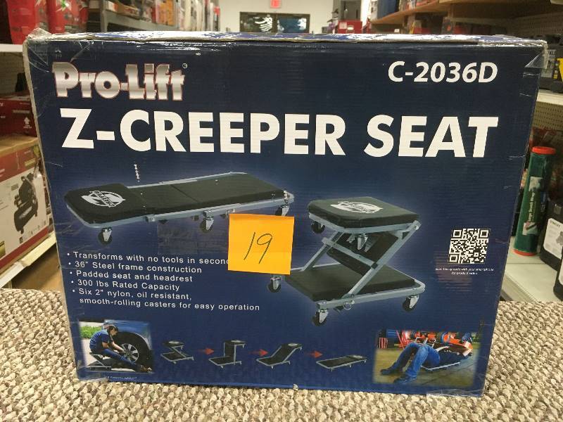 lot 19 image: Pro-lift Z-Creeper Seat - Open Box