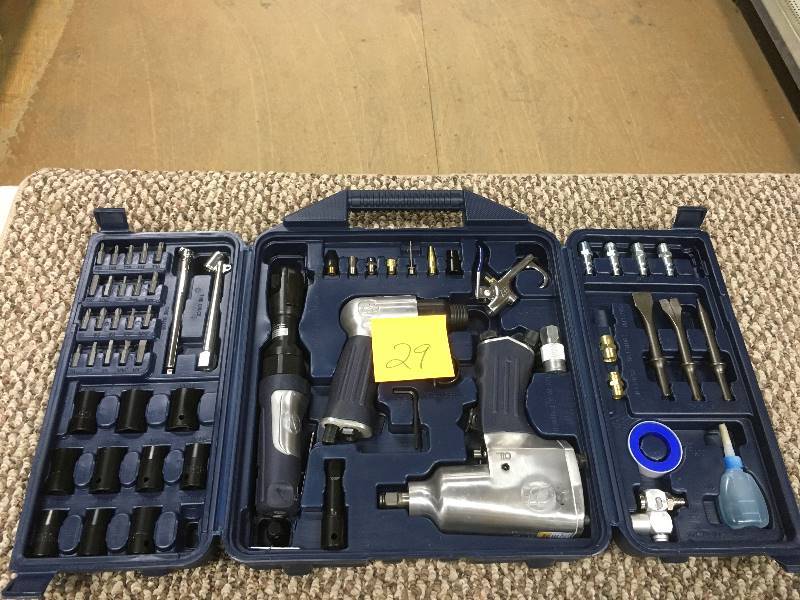 lot 29 image: Campbell Hausfeld Air Tool Kit, 62 Count - Open Box