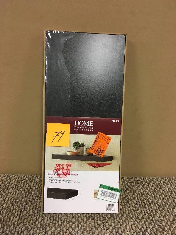 lot 79 image: Home Decorators Collections 24 in Decorative Shelf - Open Box
