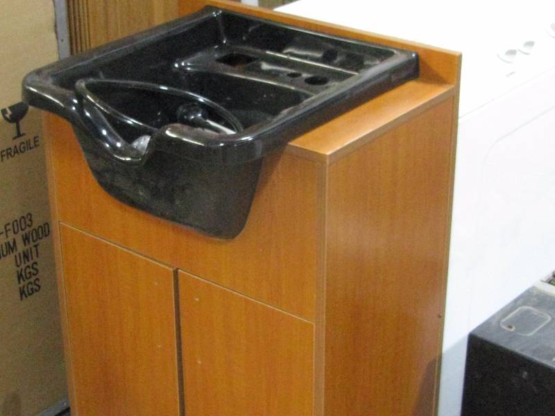 lot 18 image: Hair Wash Sink & Cabinet