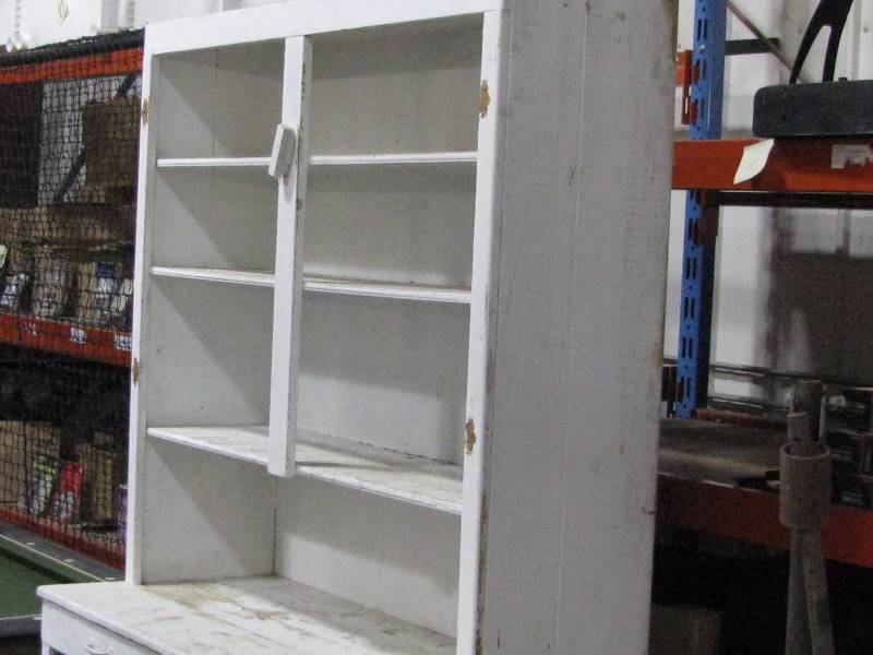 lot 20 image: Antique Step Back Cupboard