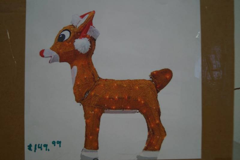 Rudolph Christmas Lighted Yard Art