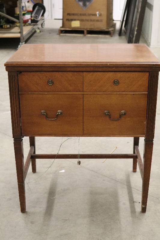 Vintage Sewing MachineTable