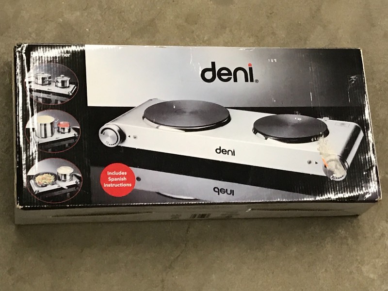lot 20 image: New Deni Double-Burner Electric Bur...