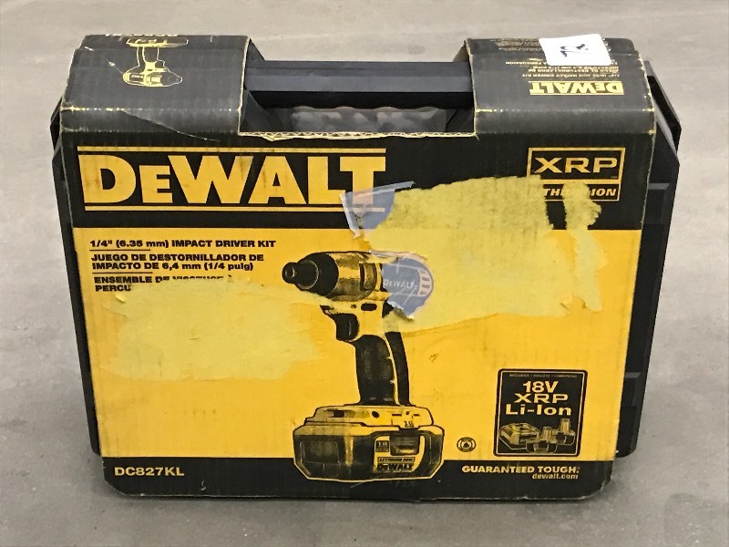 lot 72 image: New DeWalt DC827KL 18Volt Lithium-I...