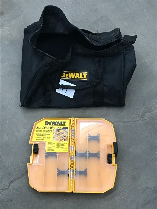 lot 79 image: DeWalt Tool Bag With DeWalt Tough-C...