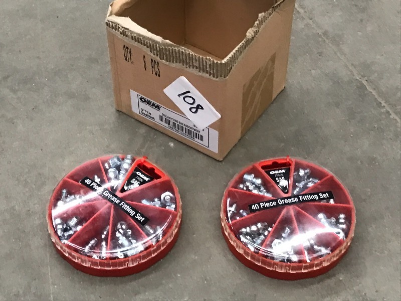 lot 108 image: (2) New 40-Piece OEM Grease Fitting...
