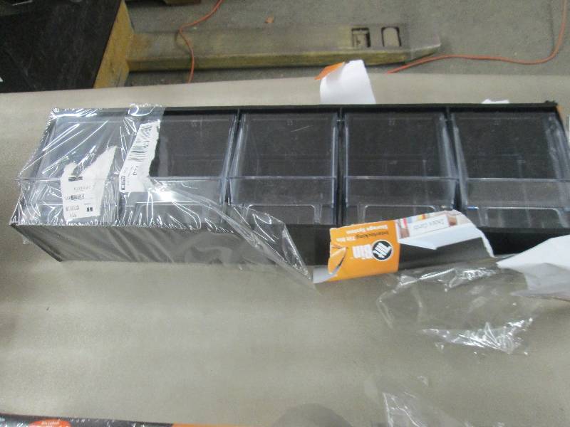 lot 2 image: Deflecto Tilt Bins, Interlocking 5-...