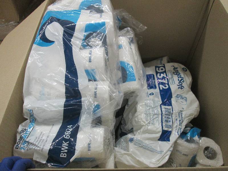 lot 16 image: Large Box of Boardwalk Toilet Tissu...