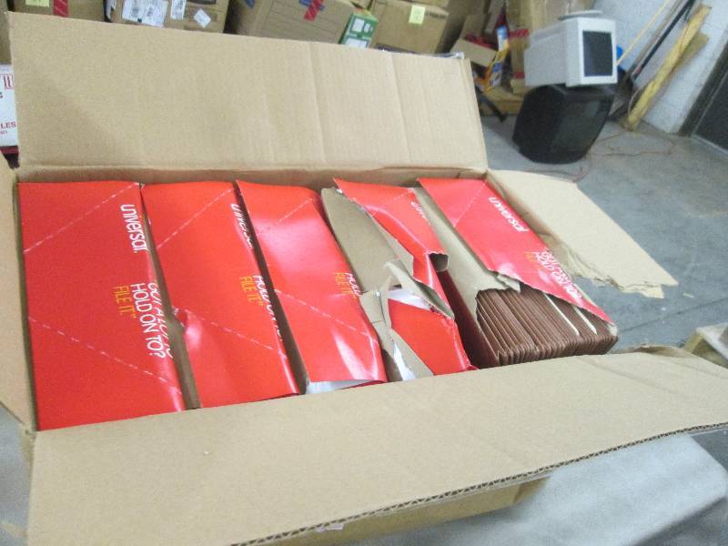 lot 17 image: Damaged Case of Universal File Pock...