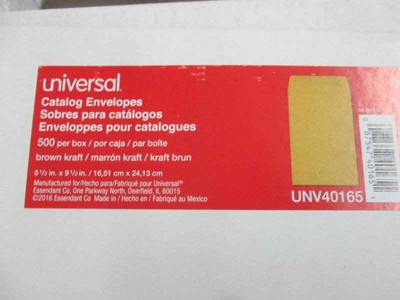 lot 35 image: UNIVERSAL 40165 Catalog Envelope, S...