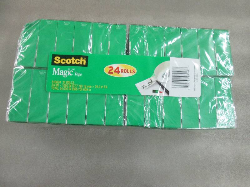 lot 40 image: Pk of 24 Rolls Scotch Magic Tape...