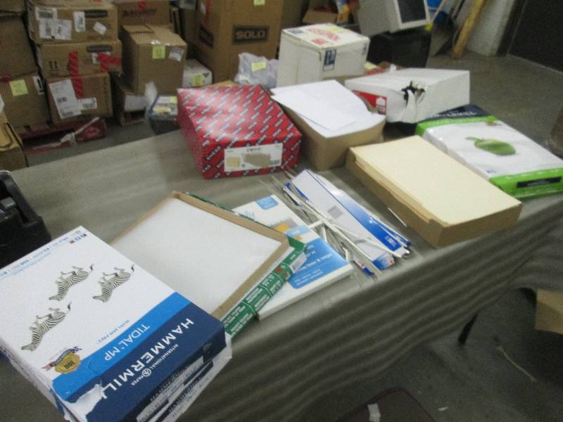 lot 46 image: 3 Reams Assorted Paper, File Folder...