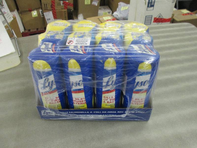 lot 48 image: 12 Pack Of Lysol Disinfecting Wipes...