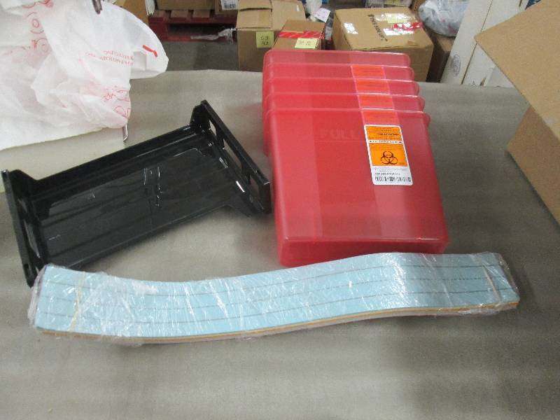 lot 76 image: 5 Biohazard Sharps Refills, Handwri...