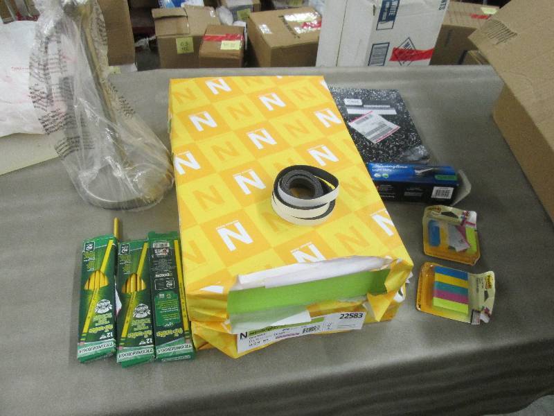 lot 82 image: 3 Boxes pencils, 2 Reams 11x17 Terr...