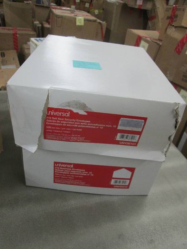 lot 87 image: 2 Boxes of 500 #10 Envelopes. 1 Reg...