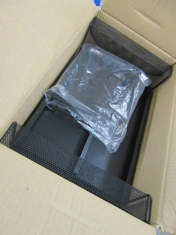 lot 111 image: Safco 2159BL Mesh  Monitor Stand Re...