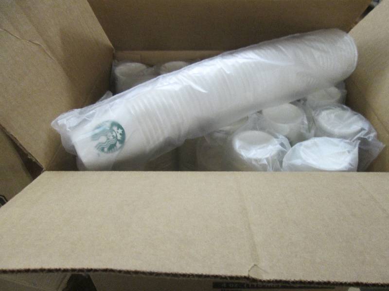 lot 119 image: Box of 800 4 oz Solo Hot Drink Cups...