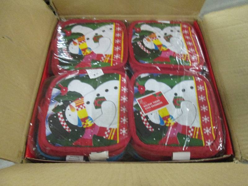 lot 270 image: 36 Sets of Holiday PotHolders- 3 Pa...