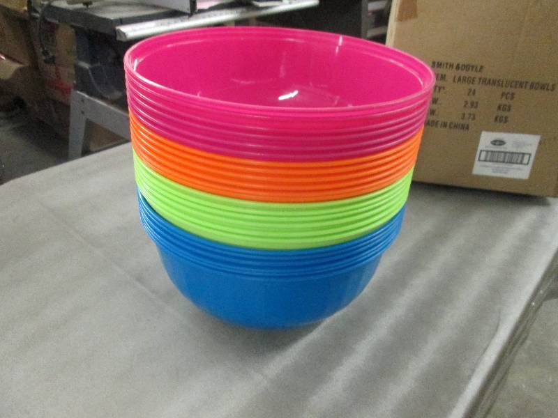 lot 315 image: Lot of 24 Large Plastic Translecent...