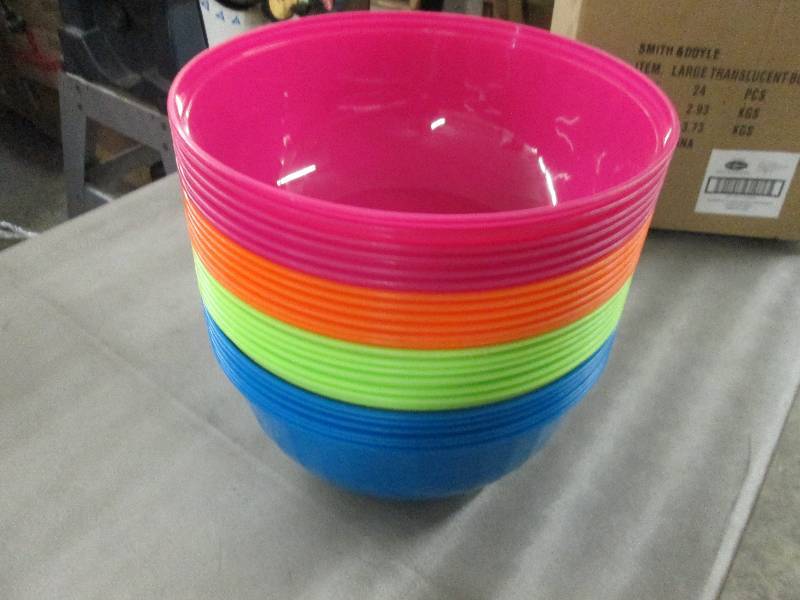 lot 316 image: Lot of 24 Large Plastic Translecent...
