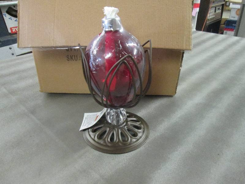 lot 324 image: Lot of 6 Sunergy Red Lotus Glass Ta...