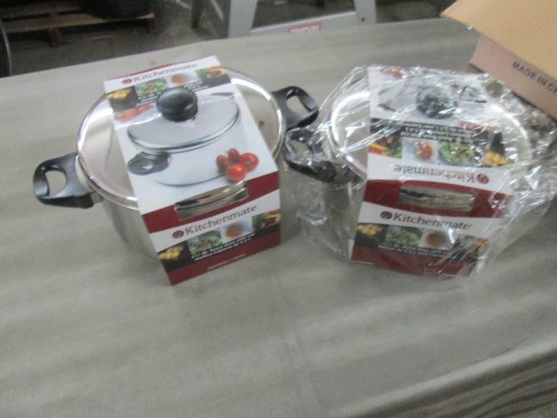 lot 341 image: Lot of 2 Kitchenmate Stainless Stee...