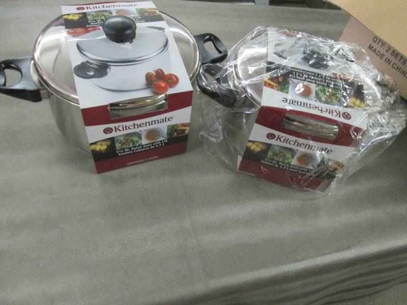 lot 342 image: Lot of 2 Kitchenmate Stainless Stee...