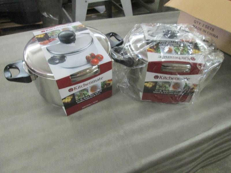 lot 344 image: Lot of 2 Kitchenmate Stainless Stee...