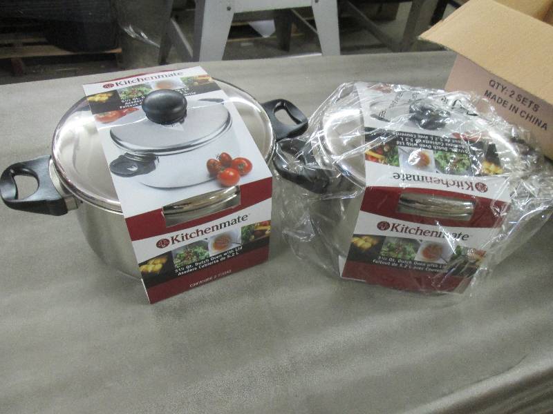 lot 345 image: Lot of 2 Kitchenmate Stainless Stee...