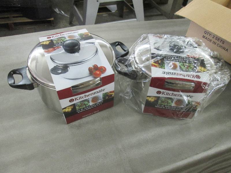 lot 347 image: Lot of 2 Kitchenmate Stainless Stee...