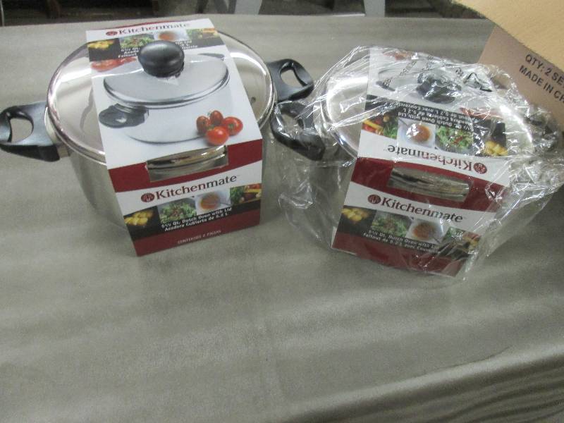 lot 348 image: Lot of 2 Kitchenmate Stainless Stee...