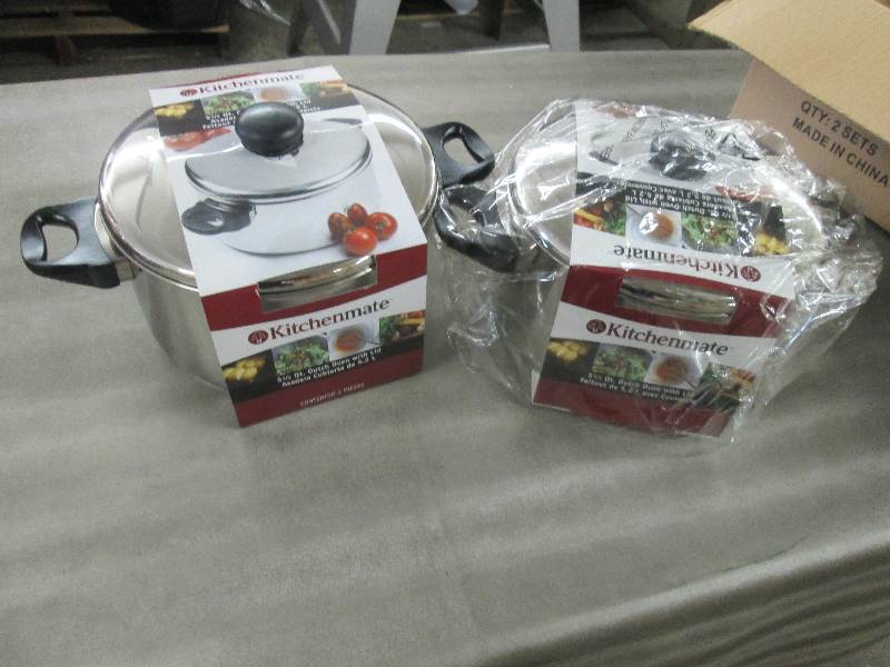 lot 349 image: Lot of 2 Kitchenmate Stainless Stee...