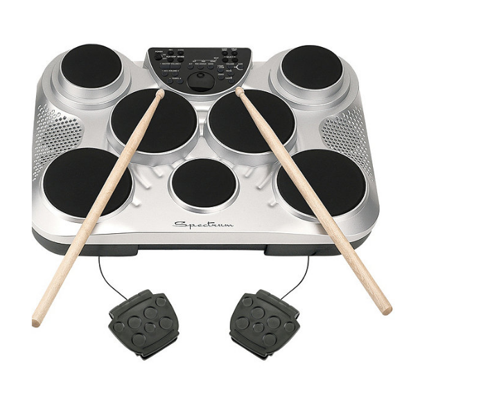 Brand New Spectrum 7-Pad Digital Drum with Drum Stand