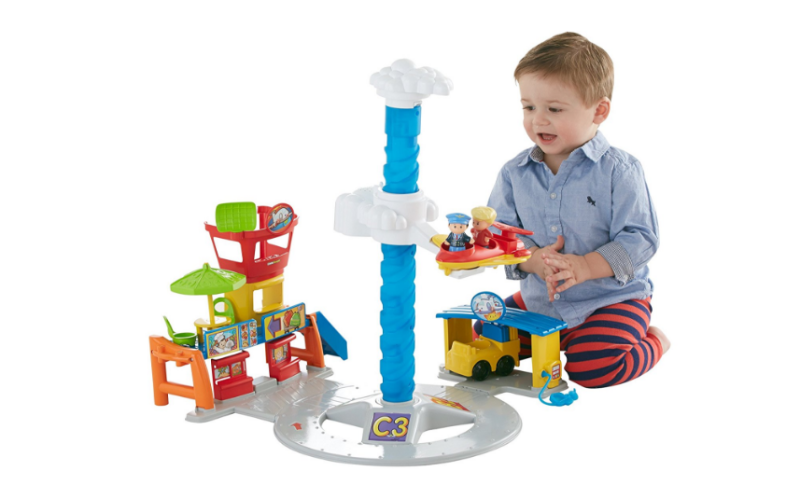 Brand New Fisher-Price Little People Spinnin Sounds Airport