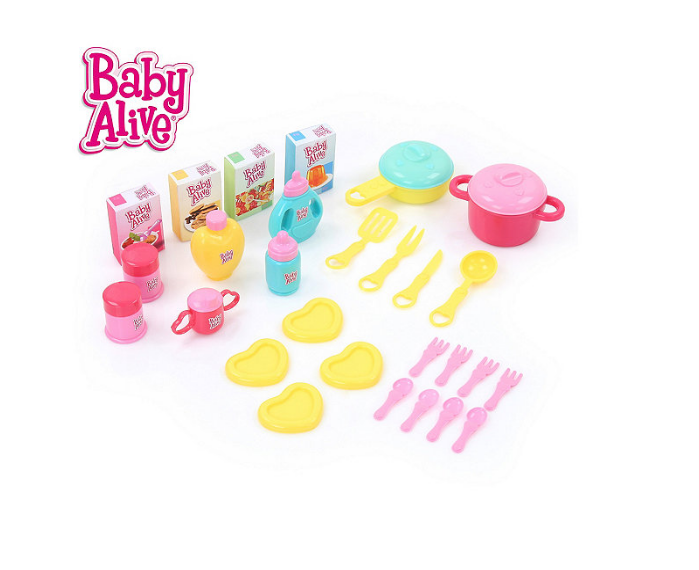Brand New Baby Alive Doll 3 in 1 Cook N Care Playset with Lights & Sounds