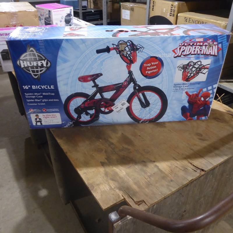 huffy spiderman bike 16