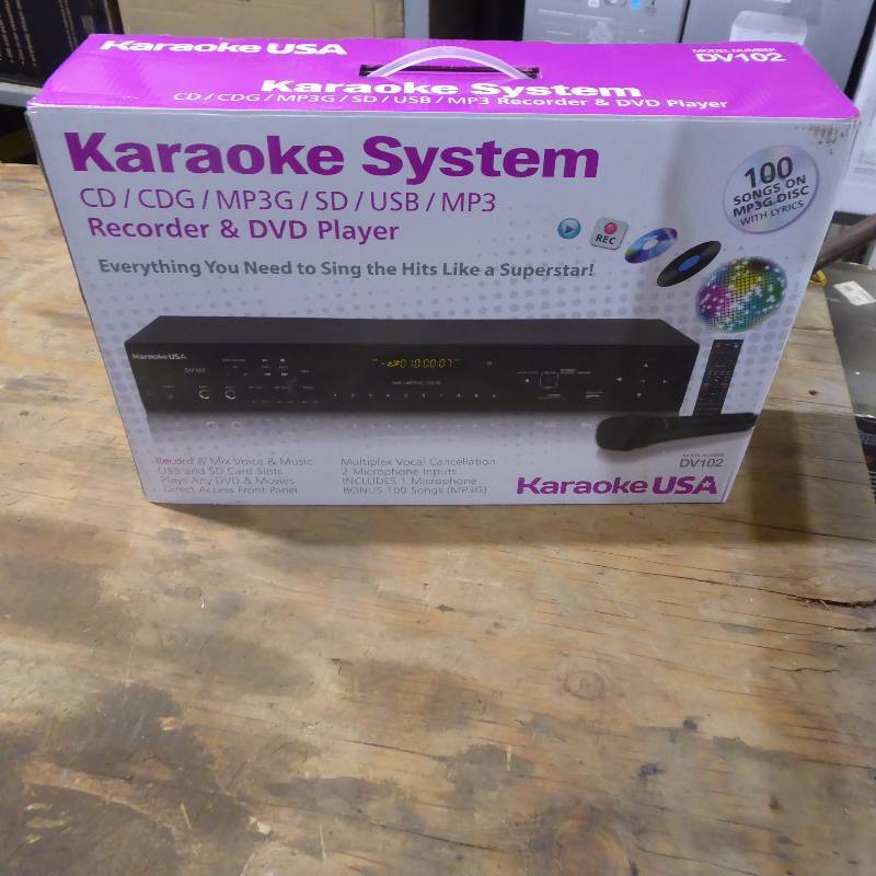 Brand New Karaoke USA DVDCDGMP3G Karaoke Player