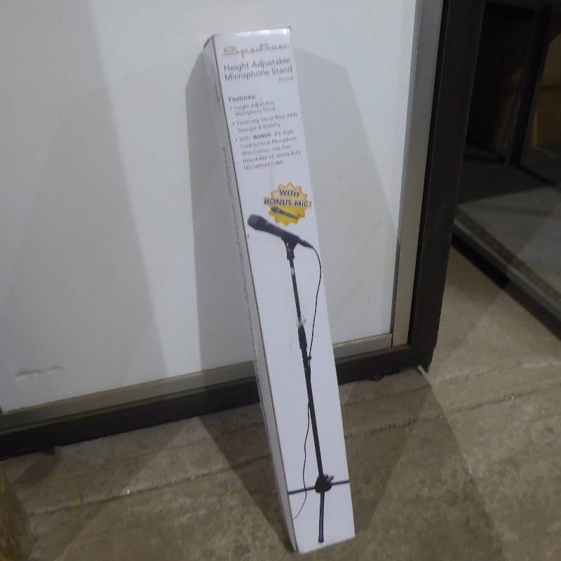 Brand New Spectrum Adjustable Microphone Stand & Microphone