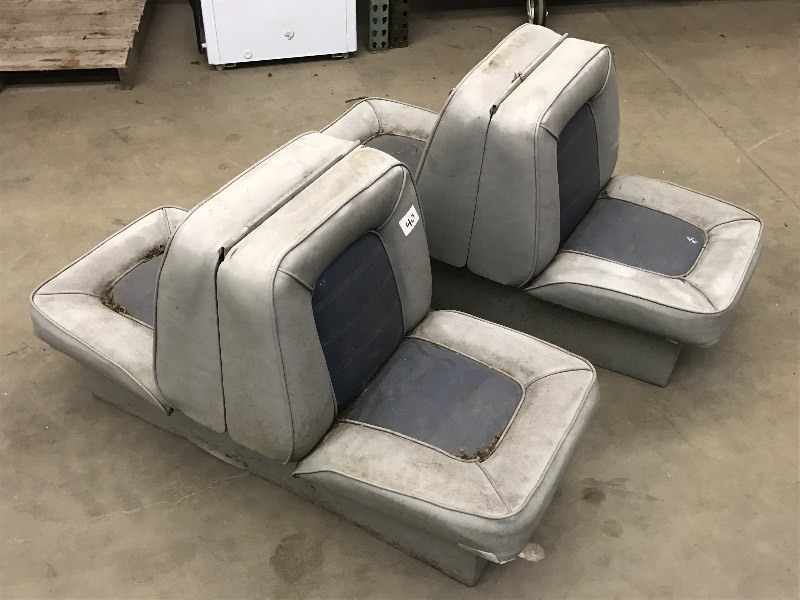 lot 40 image: Set Of Lay-Out Boat Seats, Used ...