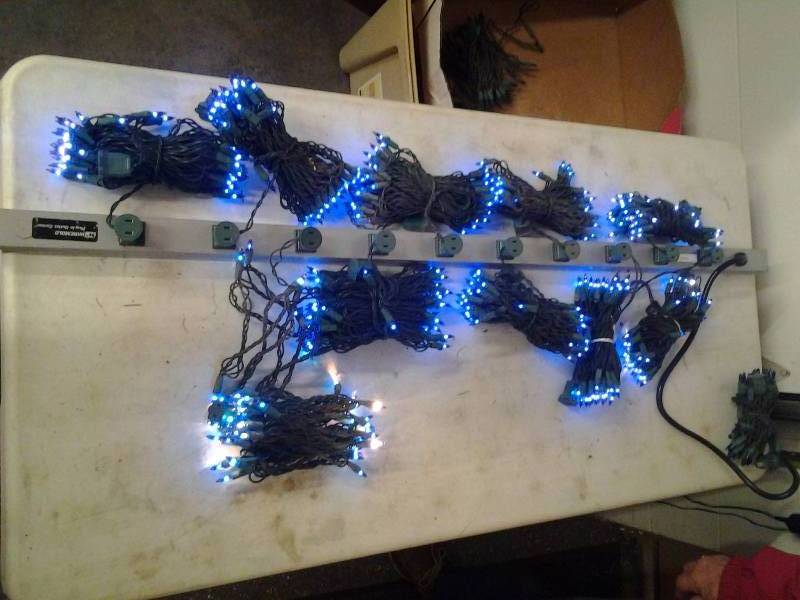 10-Bundles Of 50 Blue Mini Lights
