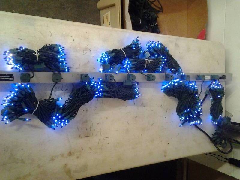 15-Bundles Of 50 Blue Mini Lights