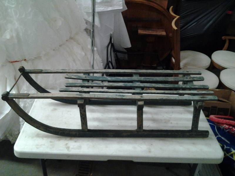 Vintage Wood Sleigh 48 Inches Long