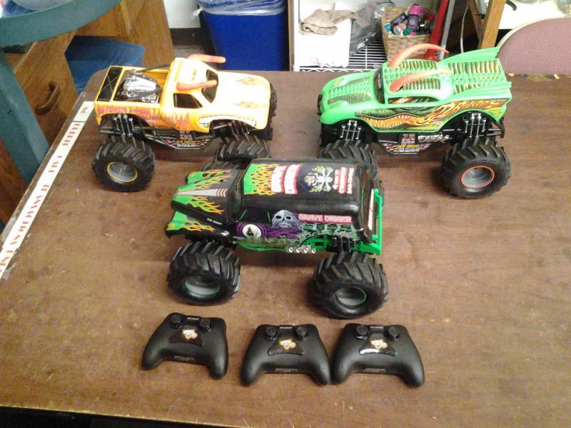 3-Monster Jam Radio Control Monster Trucks