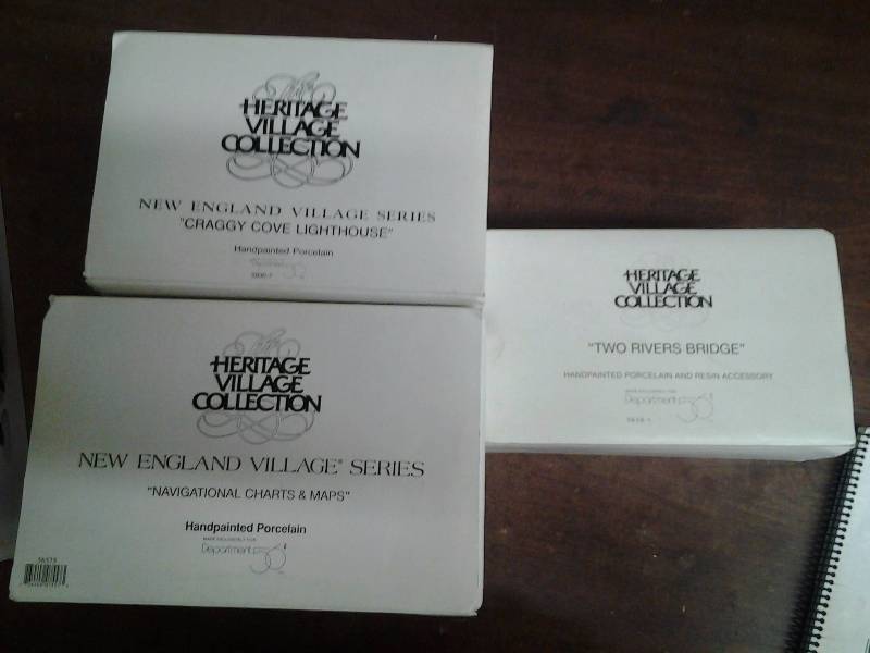 Department 56 Heritage Village Collection 3 Pieces