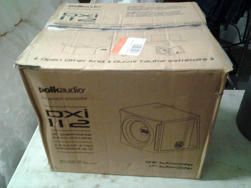 Polk Audio PXI-112 Subwoofer-12 Sub & Enclosure (Appears To Be New)