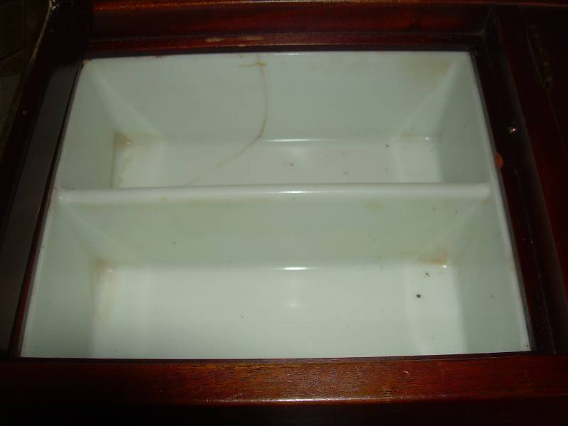 ANTIQUE TOP TO A DENTIST TABLE